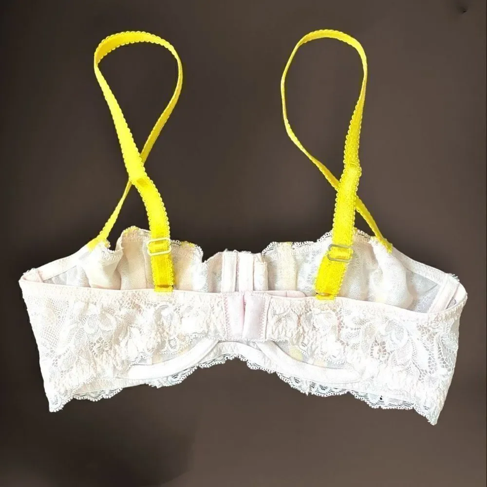 Adore Me Pastel Pink Lace Bra - Picture 2 of 4